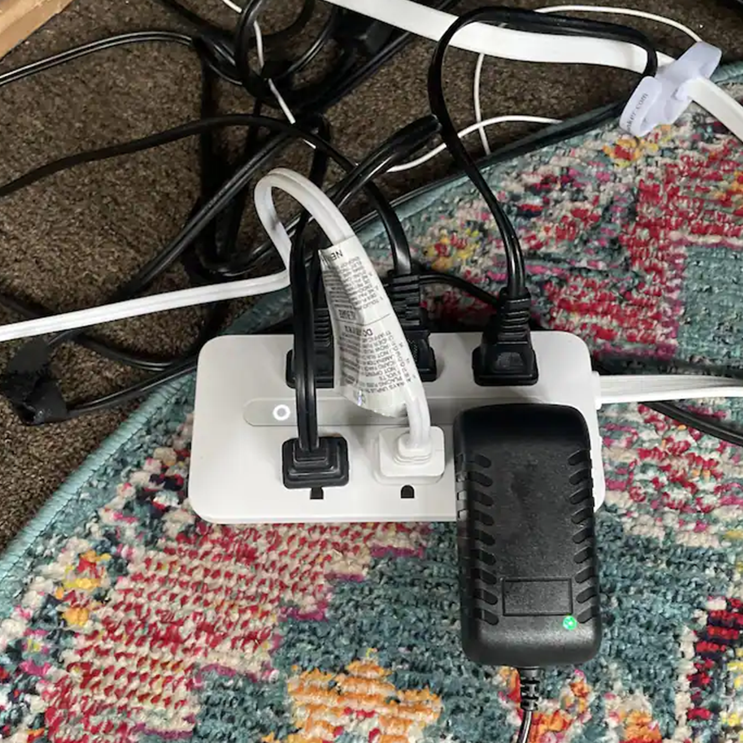 10-In-One Multi-Port Surge Protected Power Strip, Six AC Outlets Plus Dual USB-A And Dual USB-C Fast Charging Ports With Foldable Flat Plug