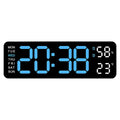 Wide Screen Multi-Function Led Digital Timepiece, Silent Dual-Alarm Desk & Wall Clock With Week Indicator, Indoor Thermometer And Humidity Meter