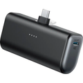 5000Mah Mini Pocket Power Pack, 22.5W Fast Charge Portable Battery With Retractable Rotatable USB-C Plug, Bidirectional Type-C Input And Output