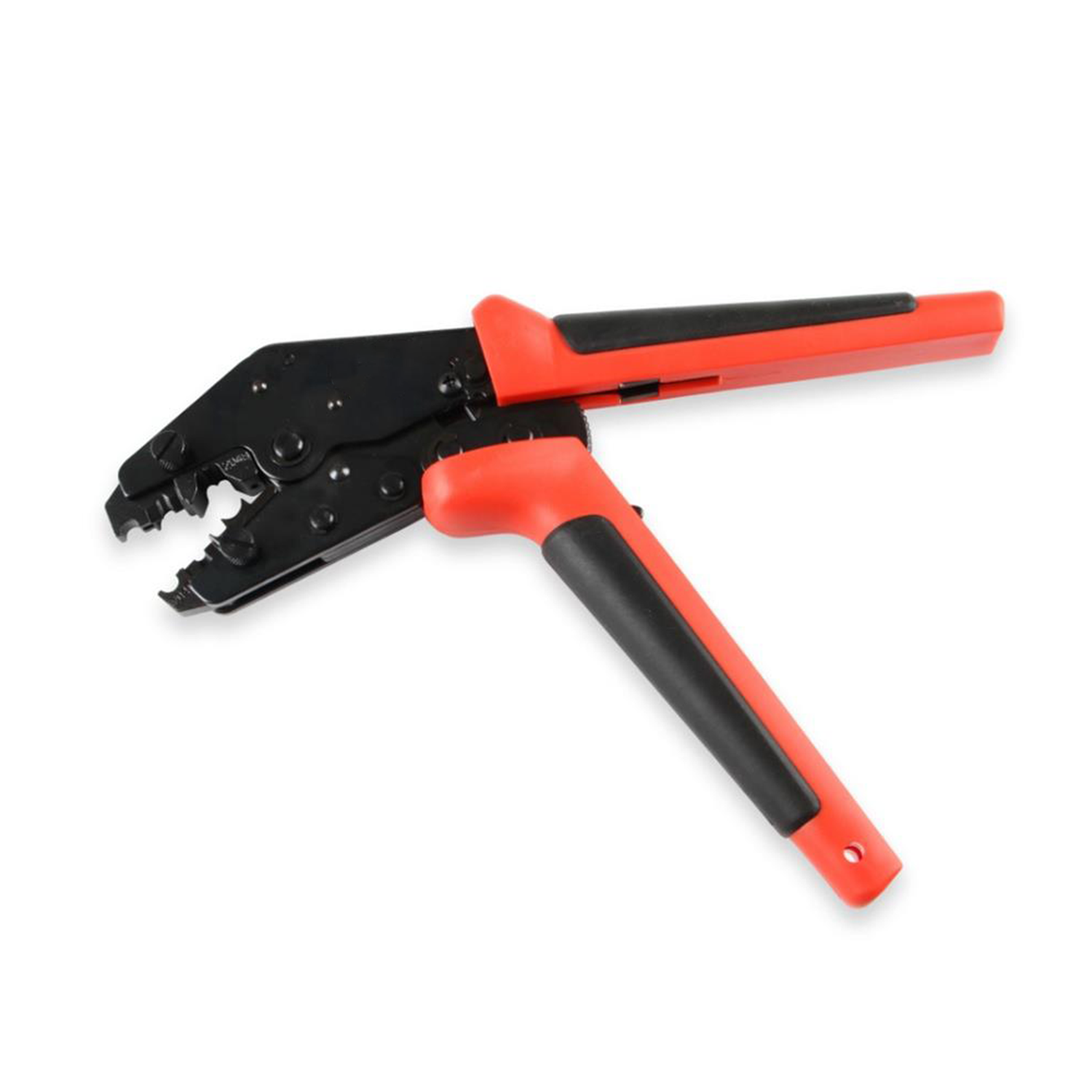 Ratcheting Spark Plug Wire Crimping Hand Tool, Hardened Steel Frame Crimper With Interchangeable Die Grooves And Dual-Color Non-Slip Molded Grips