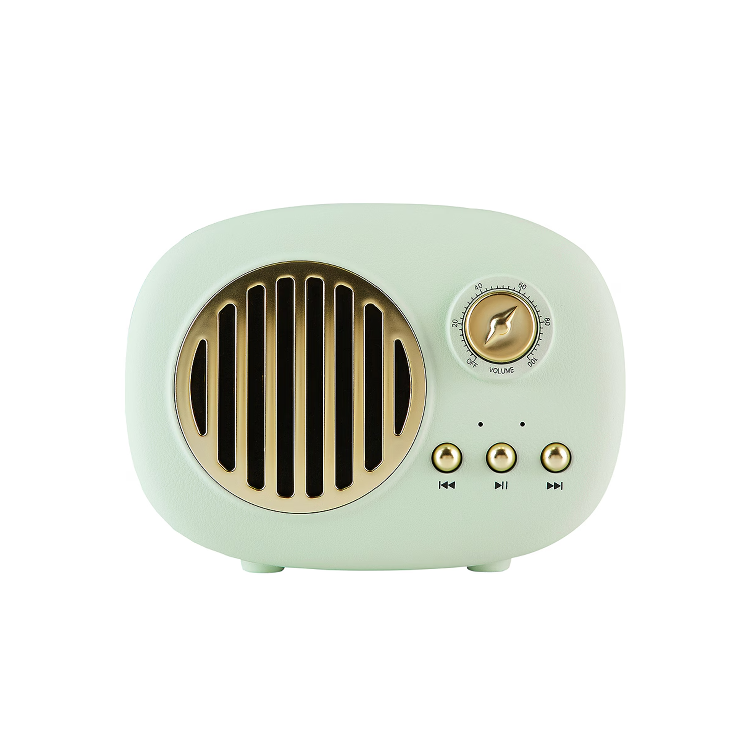 Vintage Retro TWS Portable Bluetooth Audio Speaker With Multi-Media Card & USB Playback Slots